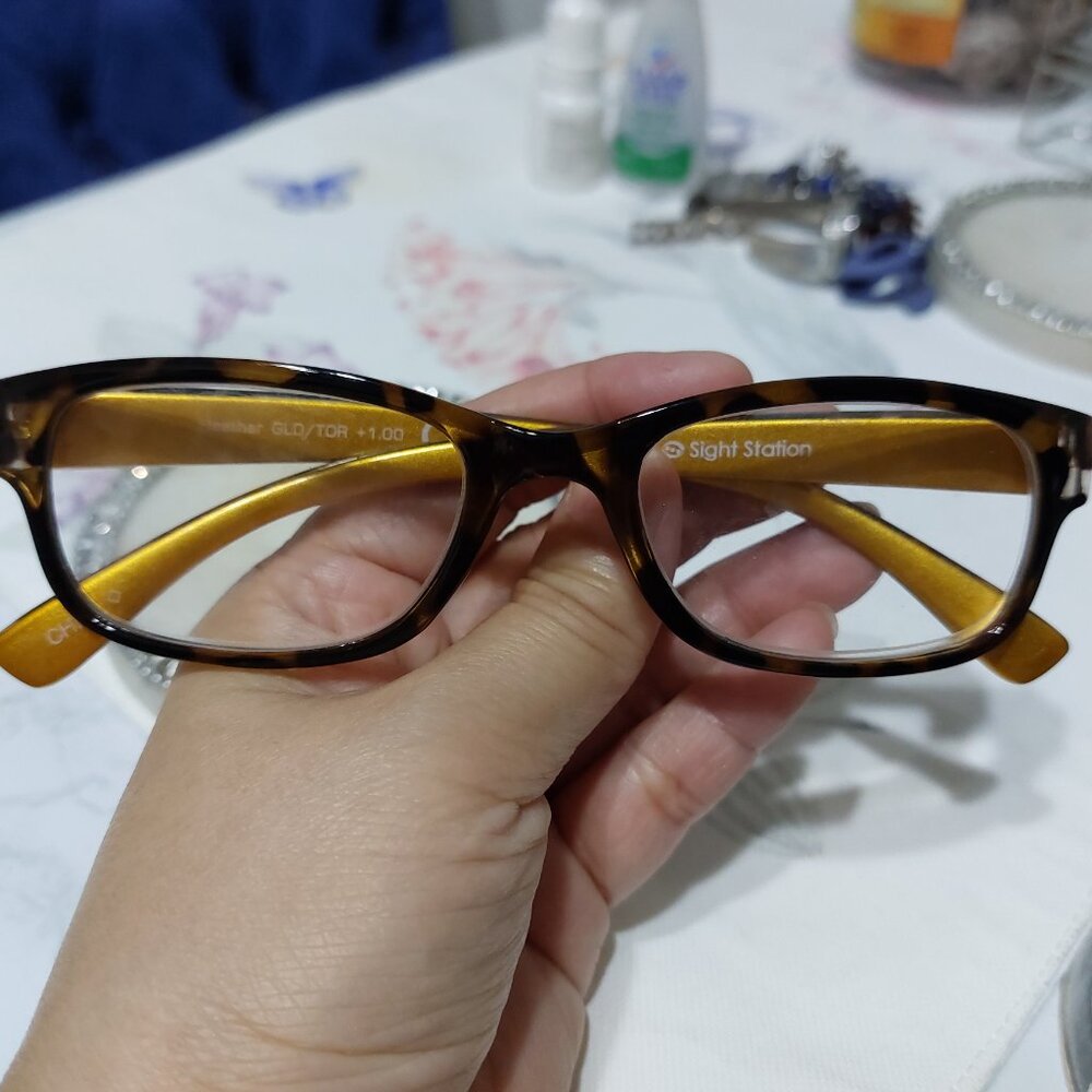 Sight Station Reader Glasses Heather Gold Tortoise MS0921 Beautiful Colors 1.00